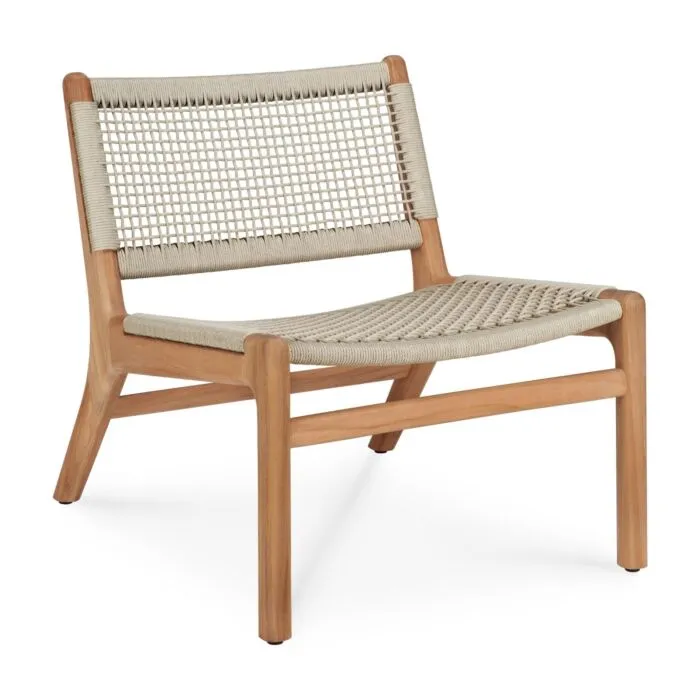 Favoriet Ethnicraft Jack Woven outdoor loungestoel