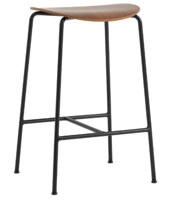 Actieprijs &tradition Pavilion AV37 68 cm barkruk-Gelakt walnoten
