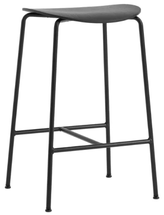 Flitsaanbieding &tradition Pavilion AV37 68 cm barkruk-Zwart gelakt