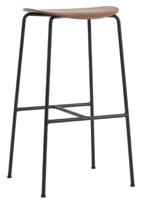 Gratis Retour &tradition Pavilion AV38 79 cm barkruk-Gelakt walnoten