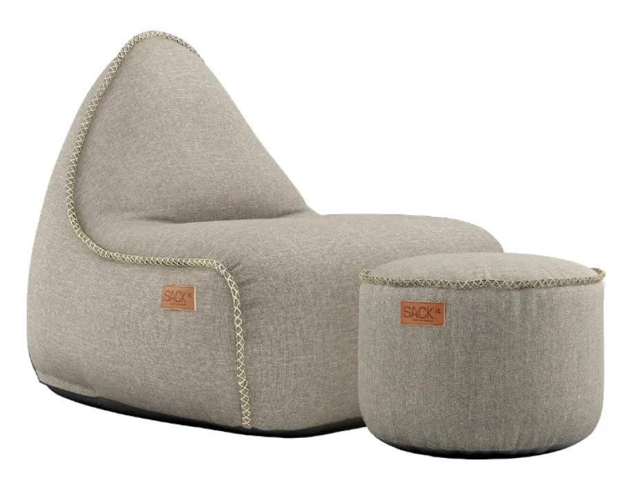 Sackit Cobana loungestoel met poef-Sand Beste Prijs