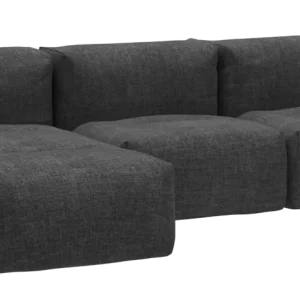 Koop Vandaag Sackit Soft 3-zits bank met lounge-Noir