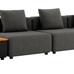 Sackit Cobana 4-zits loungebank met Patio opbergtafel-Grey Premium