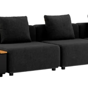 Sackit Cobana 4-zits loungebank met Patio opbergtafel-Black Koop Vandaag