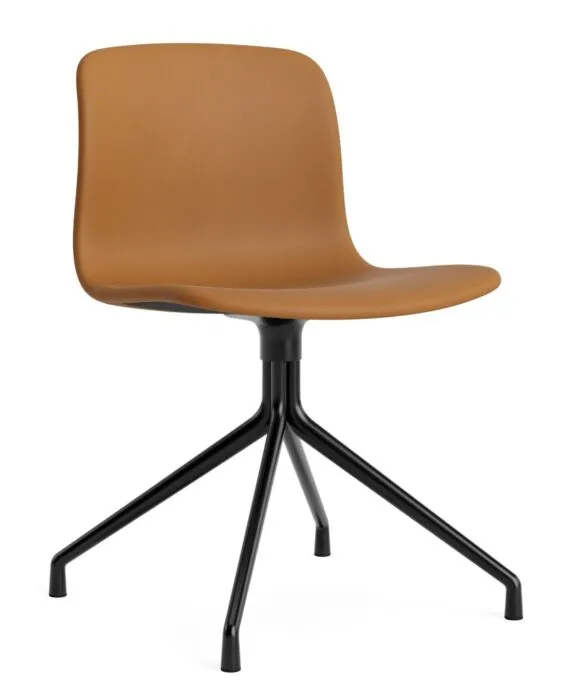 Seizoensaanbieding HAY AAC 11 stoel-Sense Cognac-Gepoedercoat Zwart