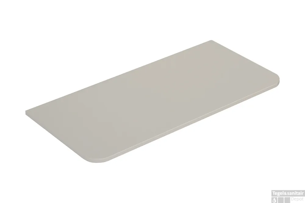 Topblad Wiesbaden Novira 120x48 cm Afgeronde Hoeken Mat Zand Nu Kopen