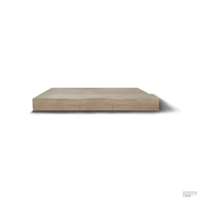 Shop Nu Wastafelblad Gliss Design Massief Hout Rechte Afwerking 60 cm Olie Wit
