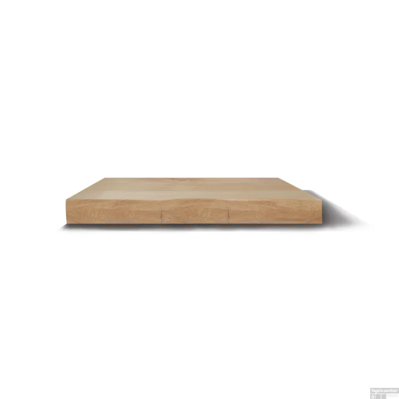 Lage Kosten Wastafelblad Gliss Design Massief Hout Rechte Afwerking 90 cm Natuurlijke Olie