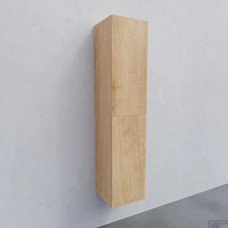 Kolomkast BWS Warschau 160x35x35cm MDF Omkeerbaar Wood Washed Oak Koopje