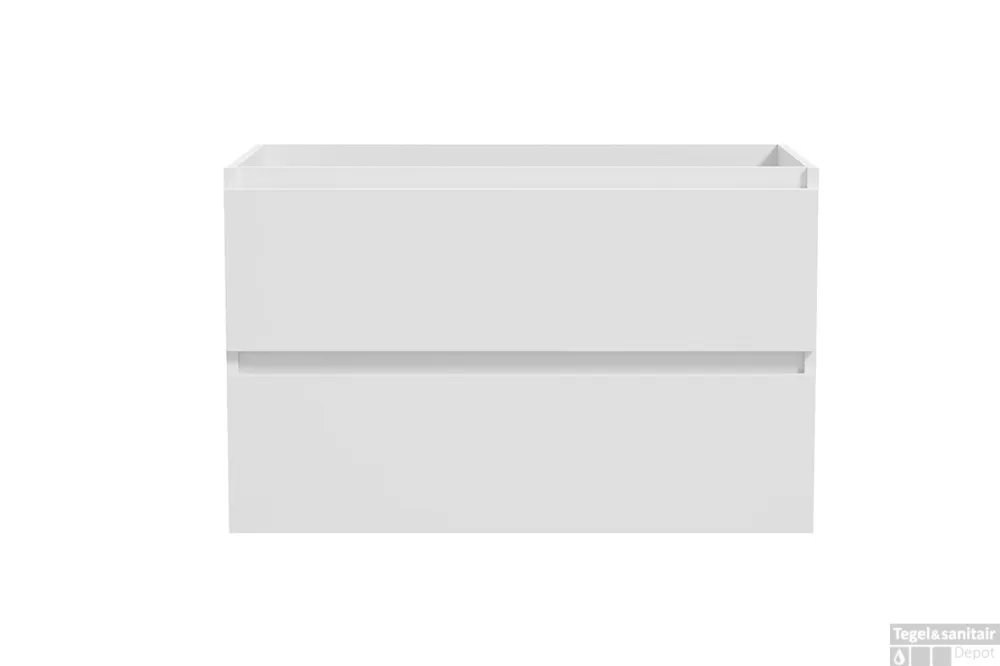 Onderkast BWS Lyanna 80x46 cm 2 Laden 1 Uitsparing Mat Wit Koop Online