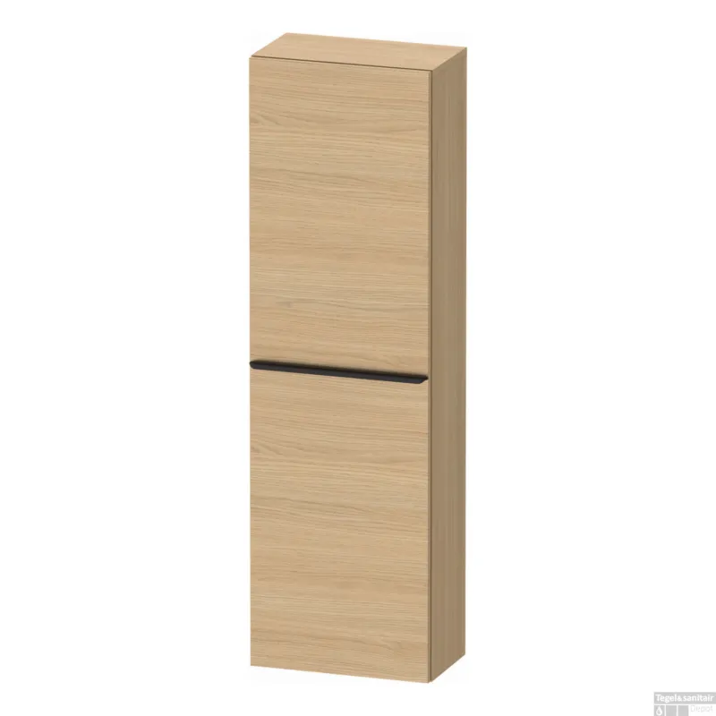 Tijdelijk Beschikbaar Hoge Kast Duravit D-Neo Kolomkast Wand 132 cm Linksdraaiend Mat Natuur Eiken