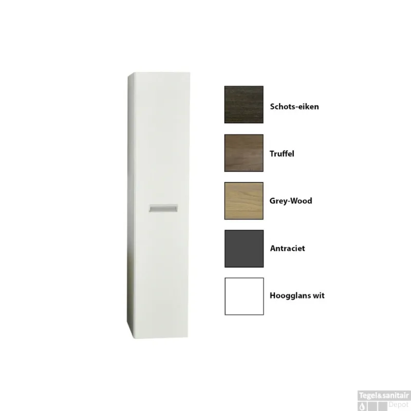 Kolomkast Sanicare Q2/Q3/Q8 Soft-Close Deur 160x33,5x32 cm Truffel Superprijs