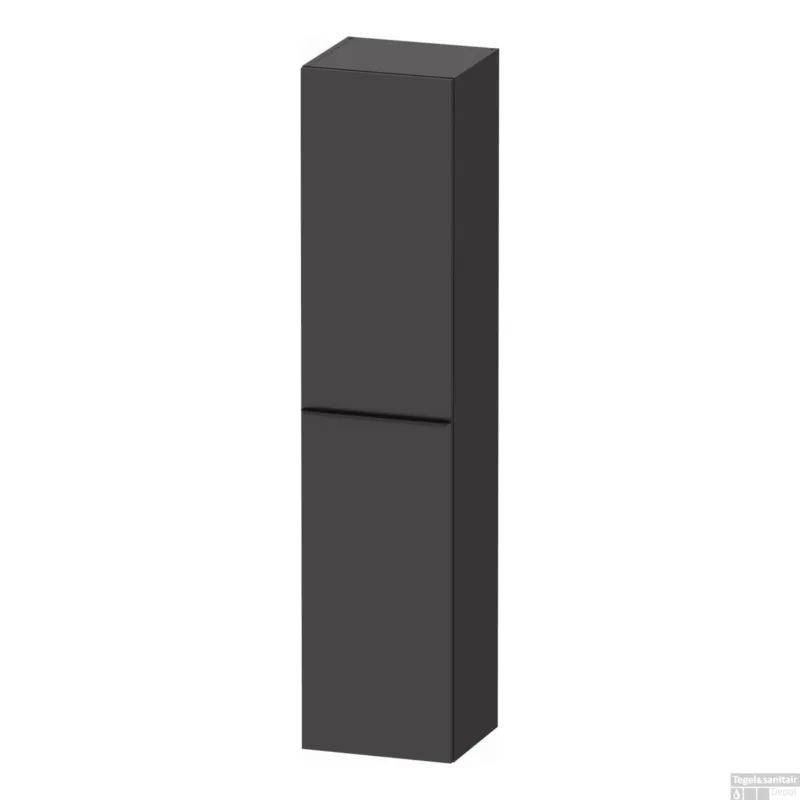 Hoge Kast Duravit D-Neo Kolomkast Wand 176 cm Linksdraaiend Mat Grafiet Seizoensaanbieding