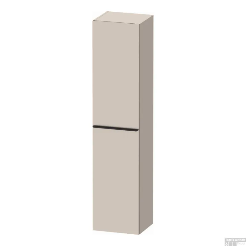 Hoge Kast Duravit D-Neo Kolomkast Wand 176 cm Rechtsdraaiend Mat Taupe Gratis Retour