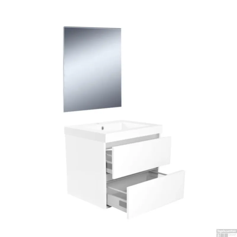 Bestseller Badkamermeubelset Wiesbaden Vision 60x46 cm Wit (2 laden)