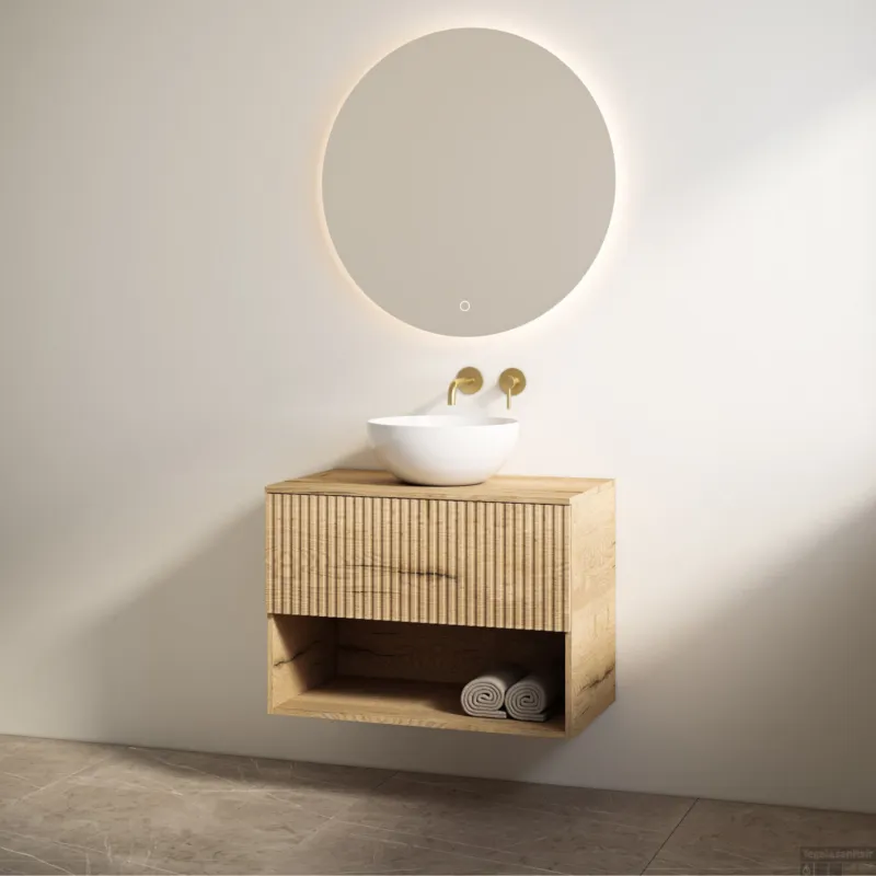 Hoge Kwaliteit Badmeubelset Best Design Rigatti 100 cm Halifax + Halifax Blad