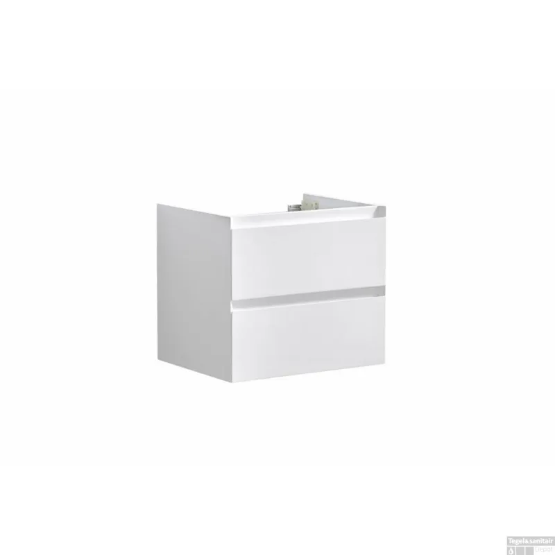 Gereduceerde Prijs Onderkast Sanilux Infinity 60x47x50 cm Hoogglans Wit (exclusief wastafel)