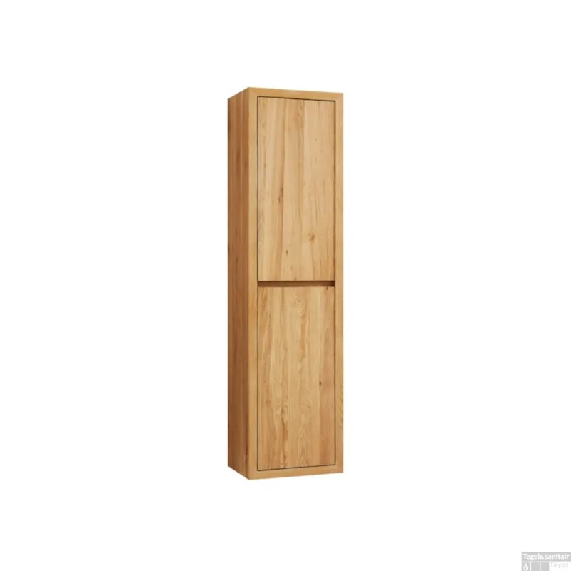 Actieprijs Badkamerkast Casajoy Oxford 40x30x160cm Naturel Eiken