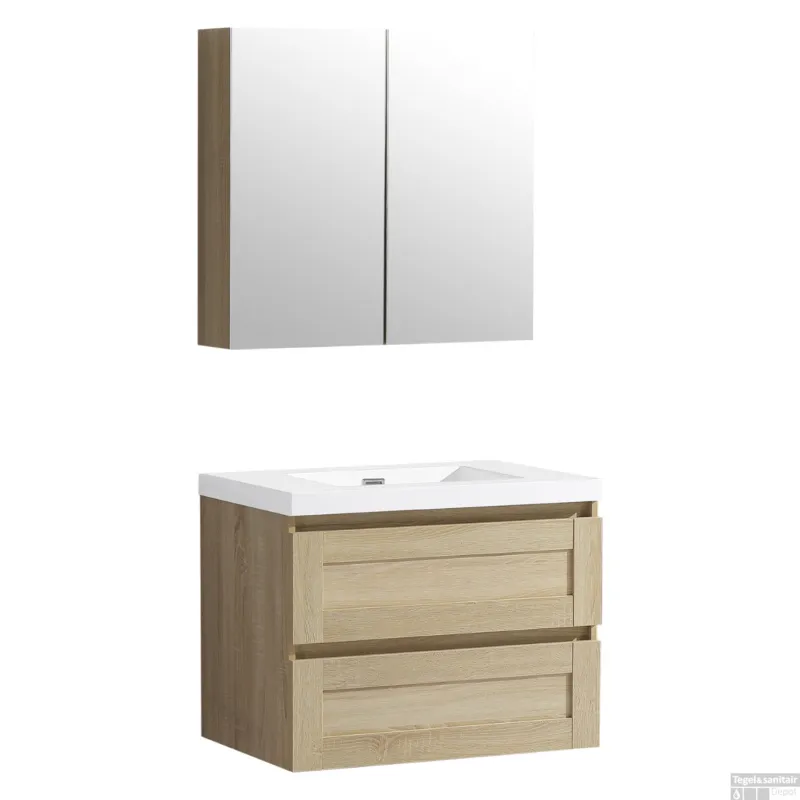 Favoriet Badmeubelset Differnz Reno 75x50x55 cm Eiken