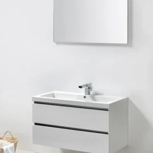 Onderkast Sanilux Trendline 100x47x50 cm Hoogglans Wit Superprijs