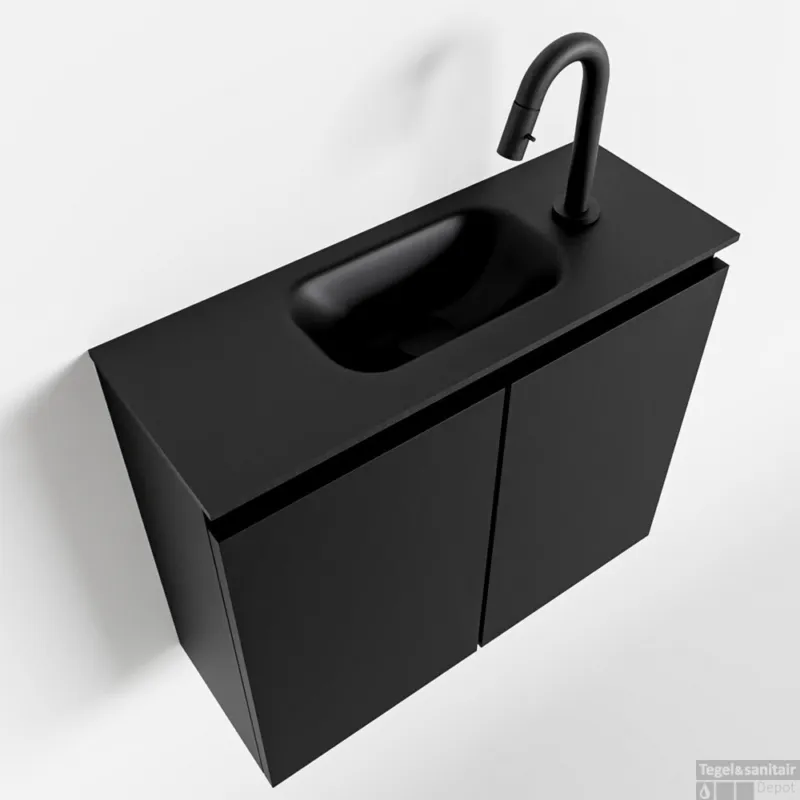 Lage Prijs MONDIAZ TURE 60cm toiletmeubel urban. EDEN wastafel urban midden 1 kraangat