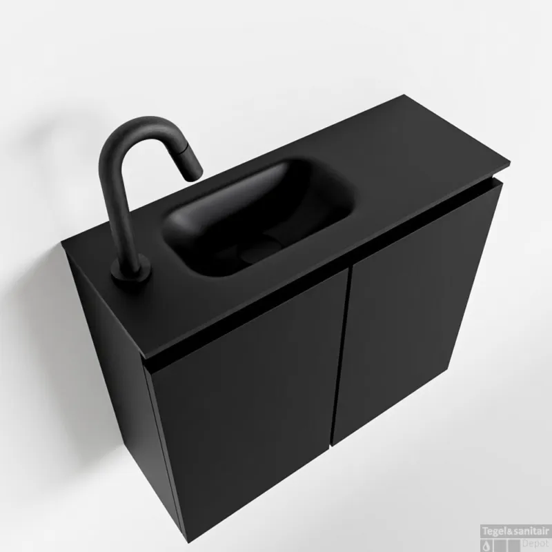 MONDIAZ TURE 60cm toiletmeubel urban. EDEN wastafel urban links 1 kraangat Superprijs