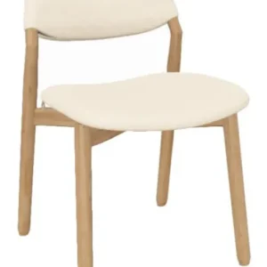 Mobitec Knut C0110 eetkamerstoel - beuken onderstel-Mango Beige Nieuw