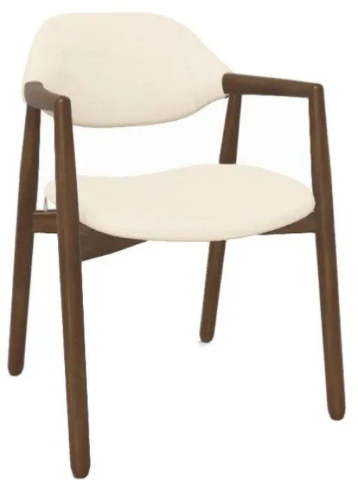 Mobitec Knut C0214 eetkamerstoel - Noten onderstel-Mango Beige Korting