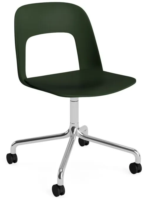 Premium HAY Layout 161 stoel - aluminium onderstel-Bottle Green - Mode 072