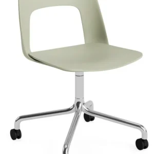 Betaalbaar HAY Layout 161 stoel - aluminium onderstel-Pastel Green - Relate 921