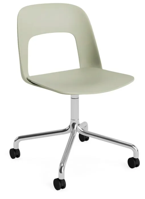 Betaalbaar HAY Layout 161 stoel - aluminium onderstel-Pastel Green - Relate 921