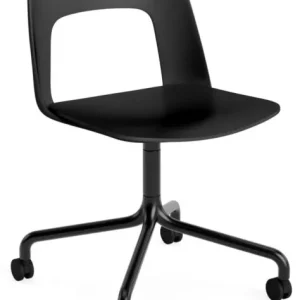 Laatste Kans HAY Layout 161 stoel - zwart onderstel-Black - Steelcut Trio 195