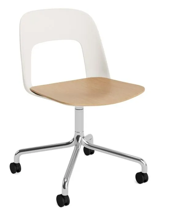 Express Levering HAY Layout 162 stoel - aluminium onderstel-Cream White - Mode 011