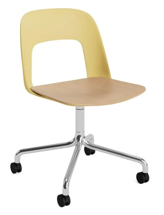 HAY Layout 162 stoel - aluminium onderstel-Biscotti - Relate 431 Premium