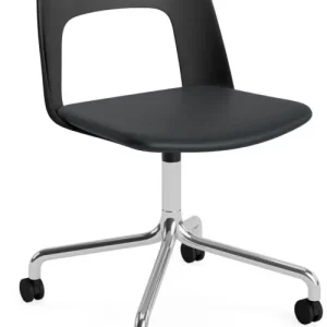 Flitsaanbieding HAY Layout 163 stoel - aluminium onderstel-Black - Steelcut Trio 195