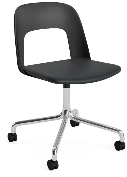 Flitsaanbieding HAY Layout 163 stoel - aluminium onderstel-Black - Steelcut Trio 195