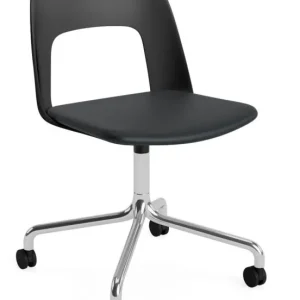 Merkproduct HAY Layout 163 stoel - aluminium onderstel-Black - Grano Black