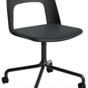 Gratis Retour HAY Layout 163 stoel - zwart onderstel-Black - Grano Black