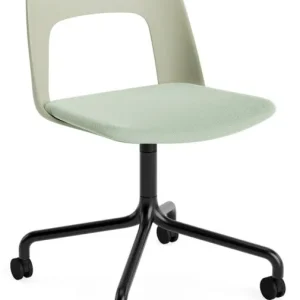 Alleen Vandaag HAY Layout 163 stoel - zwart onderstel-Pastel Green - Relate 921