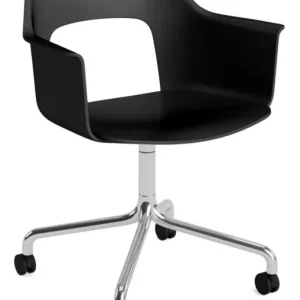 Nu Kopen HAY Layout 261 stoel - aluminium onderstel-Black - Steelcut Trio 195
