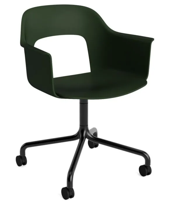 HAY Layout 261 stoel - zwart onderstel-Bottle Green - Mode 072 Tijdelijk Beschikbaar