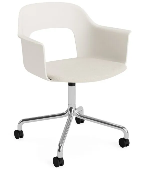Aanbieding HAY Layout 263 stoel - aluminium onderstel-Cream White - Mode 011