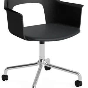 HAY Layout 263 stoel - aluminium onderstel-Black - Grano Black Lage Kosten