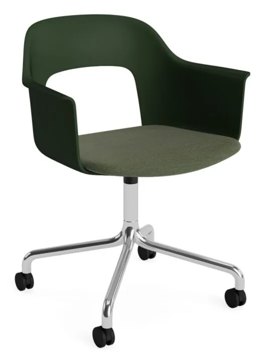 HAY Layout 263 stoel - aluminium onderstel-Bottle Green - Mode 072 Merkproduct