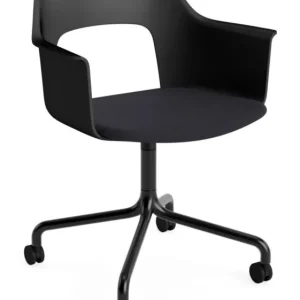 Betrouwbaar HAY Layout 263 stoel - zwart onderstel-Black - Steelcut Trio 195