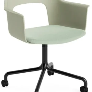 Gereduceerde Prijs HAY Layout 263 stoel - zwart onderstel-Pastel Green - Relate 921