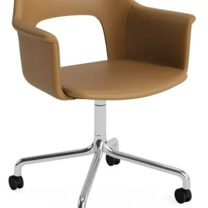 Aanbieding HAY Layout 264 stoel - aluminium onderstel-Grano - Cognac