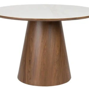 vanHarte Almira eettafel - rond-Walnut Koopje