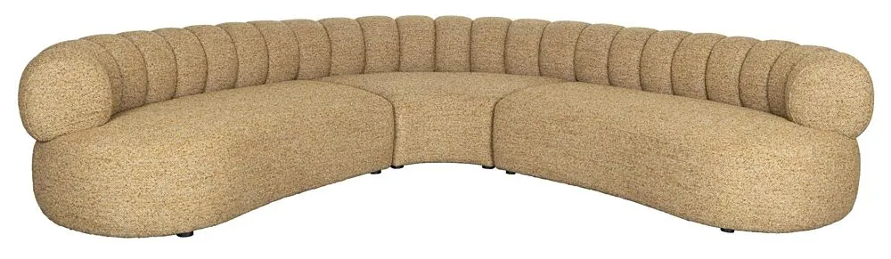 Snelle Levering Dutchbone Duvane 7-zits bank-Brown