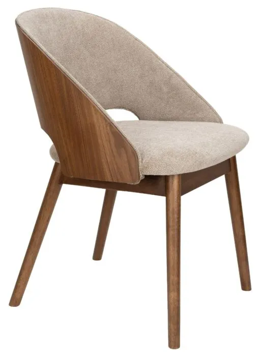 Dutchbone Velore stoel-Beige Laatste Kans